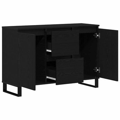 Sideboard Black Oak 101.5 x 35 x 70 cm Engineered Wood