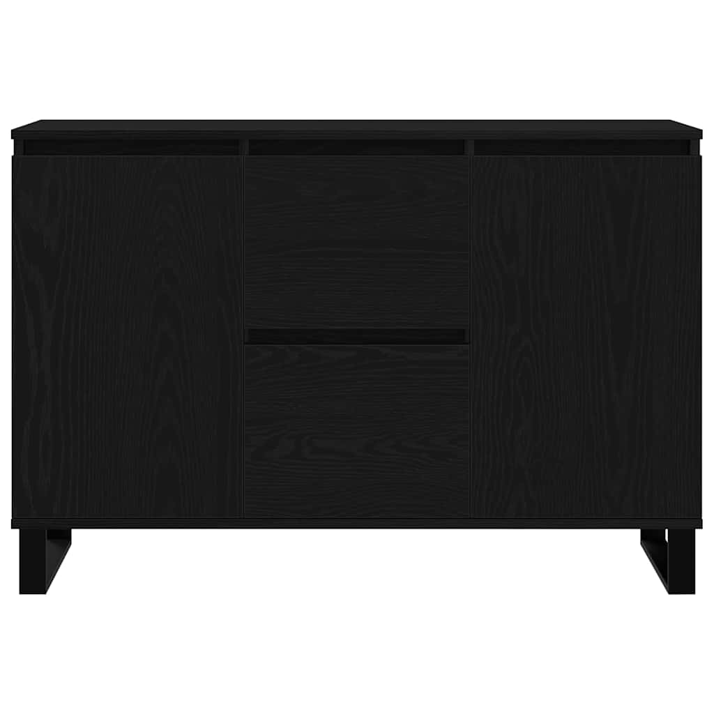 Sideboard Black Oak 101.5 x 35 x 70 cm Engineered Wood