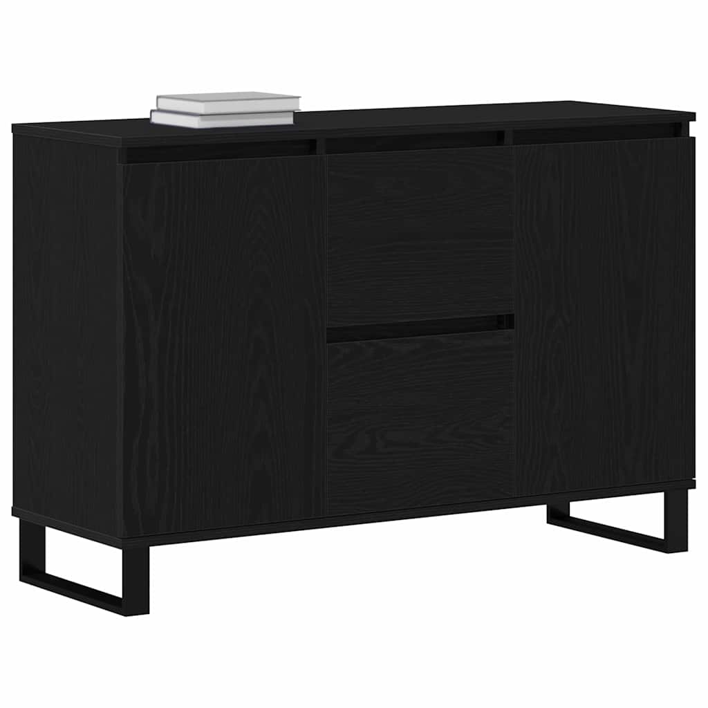 Sideboard Black Oak 101.5 x 35 x 70 cm Engineered Wood
