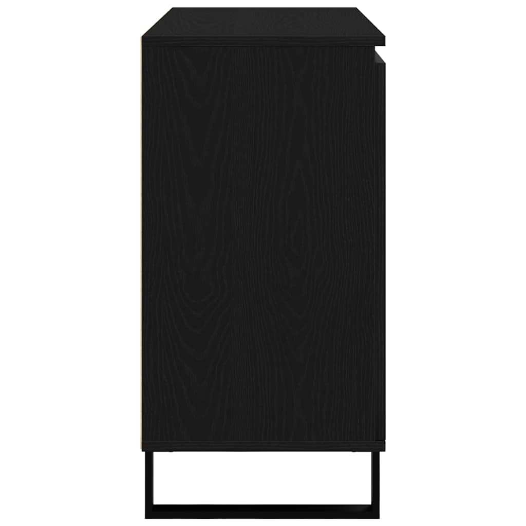 Sideboard Black Oak 101.5 x 35 x 70 cm Engineered Wood