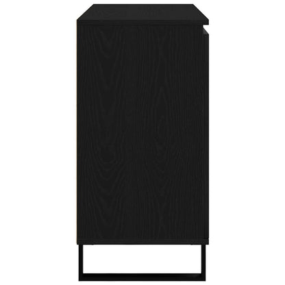 Sideboard Black Oak 101.5 x 35 x 70 cm Engineered Wood