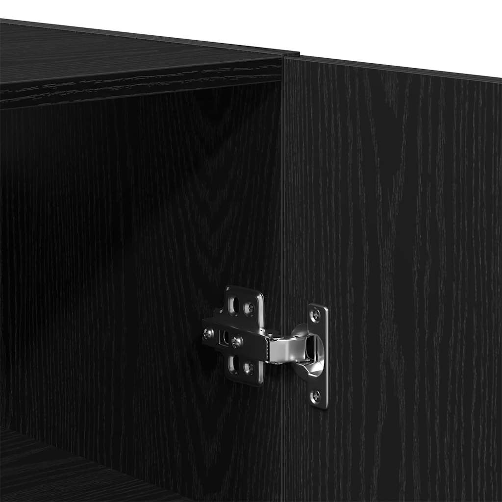 Wall-mounted Cabinet Wall-mounted Black Oak 69.5 x 34 x 90 cm