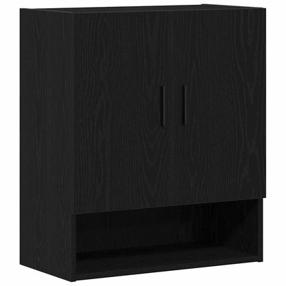 Wall-mounted Cabinet 60 x 31 x 70 cm Engineered Wood Black Oak