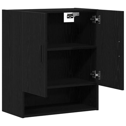 Wall-mounted Cabinet 60 x 31 x 70 cm Engineered Wood Black Oak