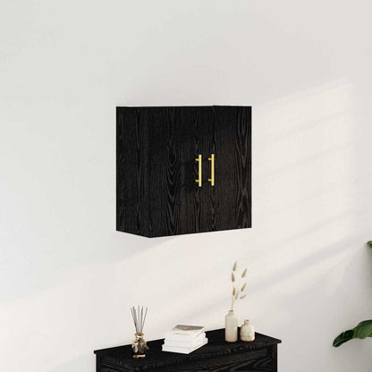 Wall-mounted Cabinet 60 x 31 x 70 cm Engineered Wood Black Oak