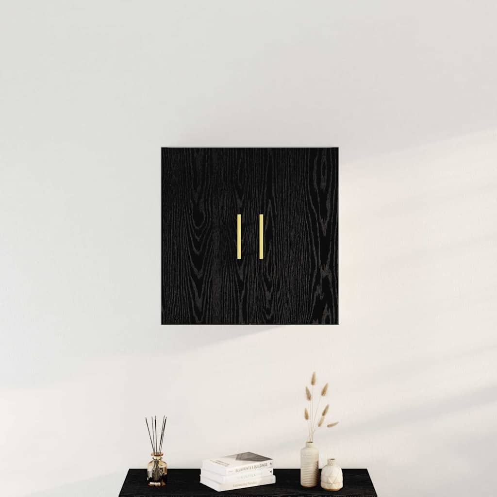 Wall-mounted Cabinet 60 x 31 x 70 cm Engineered Wood Black Oak