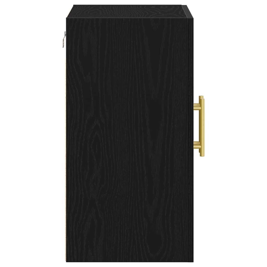 Wall-mounted Cabinet 60 x 31 x 70 cm Engineered Wood Black Oak