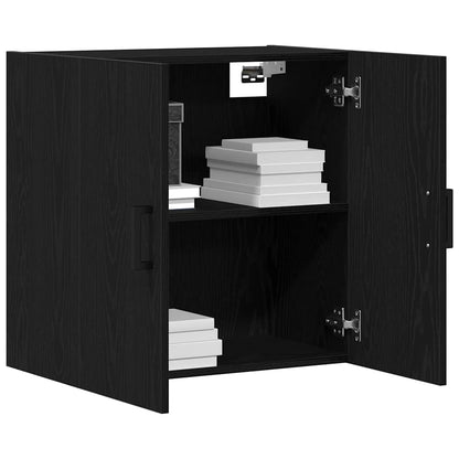 Wall-mounted Cabinet Black Oak 60 x 31 x 60 cm Engineered Wood