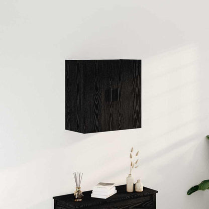 Wall-mounted Cabinet 60 x 31 x 60 cm Engineered Wood Black Oak