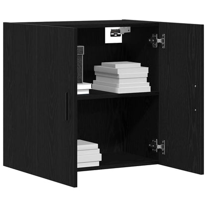 Wall-mounted Cabinet 60 x 31 x 60 cm Engineered Wood Black Oak