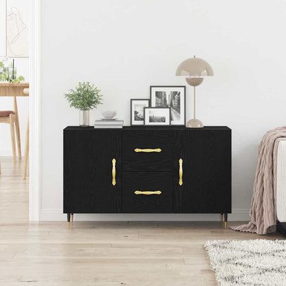 Sideboard Black Oak 100 x 36 x 60 cm Engineered Wood