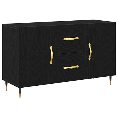 Sideboard Black Oak 100 x 36 x 60 cm Engineered Wood
