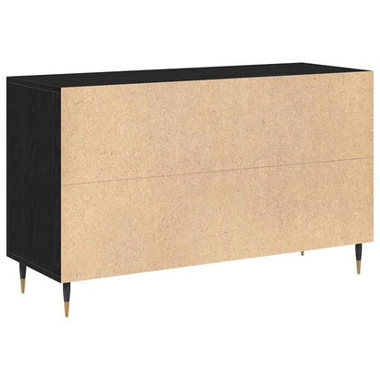 Sideboard Black Oak 100 x 36 x 60 cm Engineered Wood
