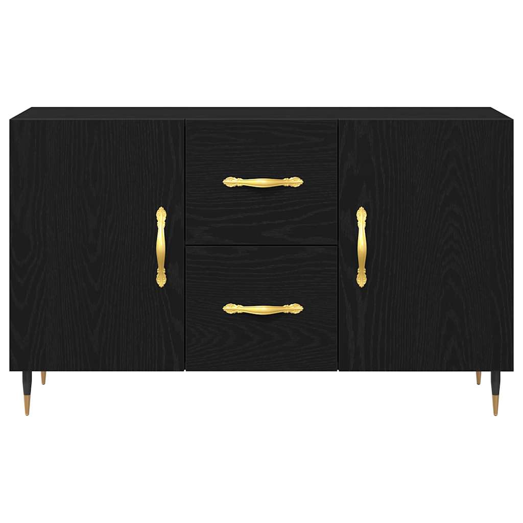 Sideboard Black Oak 100 x 36 x 60 cm Engineered Wood