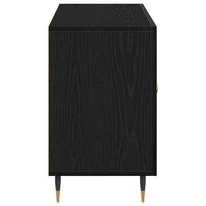 Sideboard Black Oak 100 x 36 x 60 cm Engineered Wood