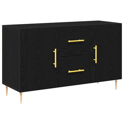 Sideboard Black Oak 100 x 36 x 60 cm Engineered Wood