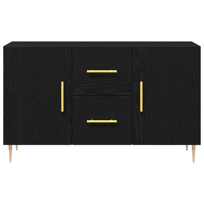 Sideboard Black Oak 100 x 36 x 60 cm Engineered Wood