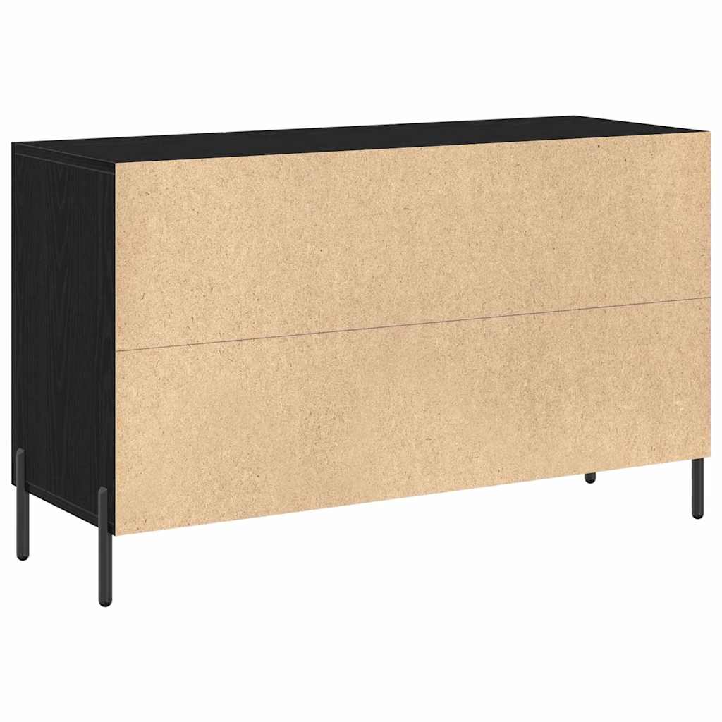 Sideboard Black Oak 100 x 36 x 60 cm Engineered Wood