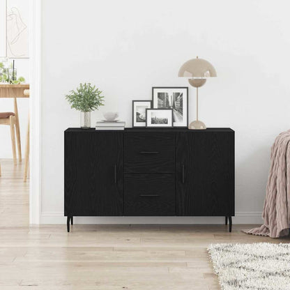 Sideboard Black Oak 100 x 36 x 60 cm Engineered Wood