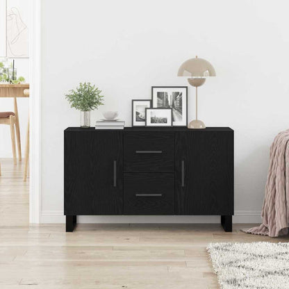 Sideboard Black Oak 100 x 36 x 60 cm Engineered Wood