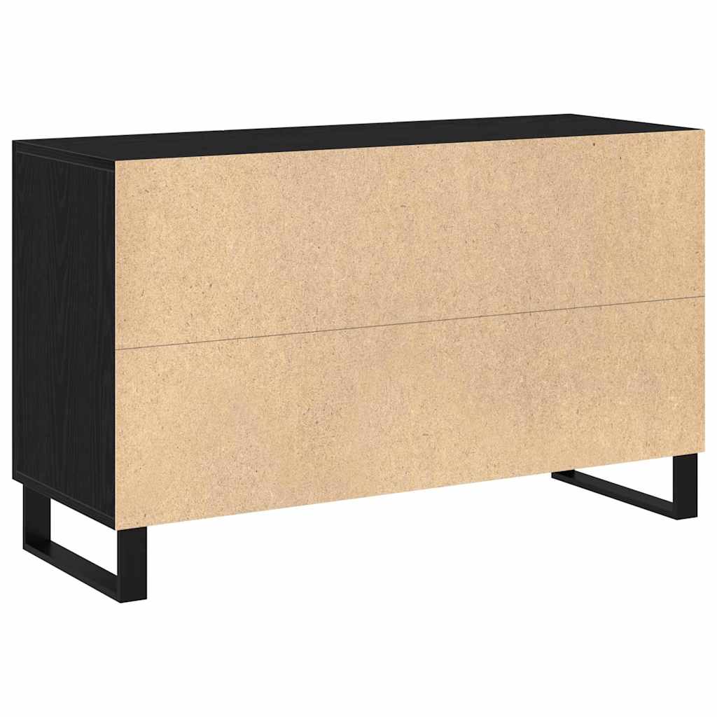 Sideboard Black Oak 100 x 36 x 60 cm Engineered Wood