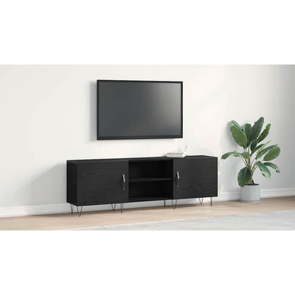 TV Cabinet Set Black Oak 150 x 30 x 50 cm Engineered Wood