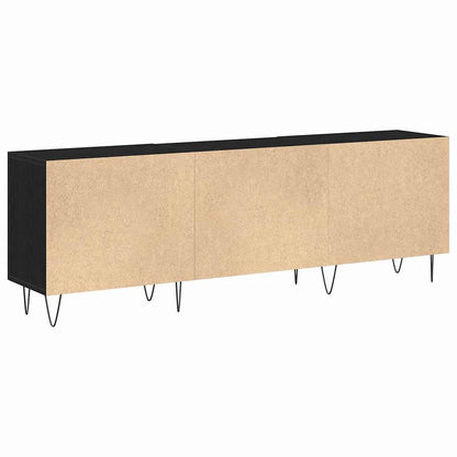 TV Cabinet Set Black Oak 150 x 30 x 50 cm Engineered Wood