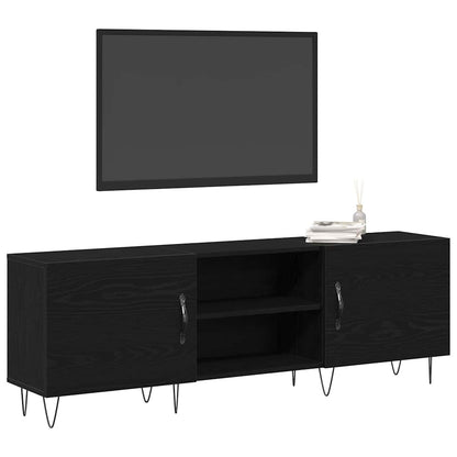TV Cabinet Set Black Oak 150 x 30 x 50 cm Engineered Wood