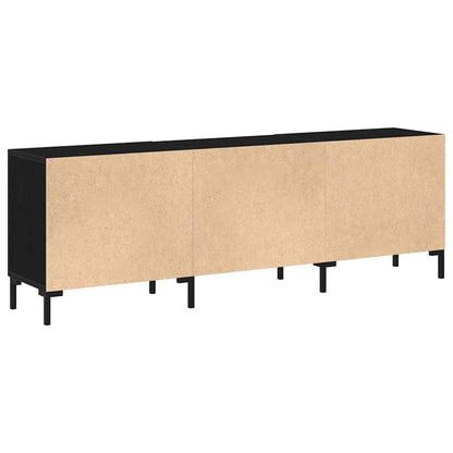 TV Cabinet Set Black Oak 150 x 30 x 50 cm Engineered Wood