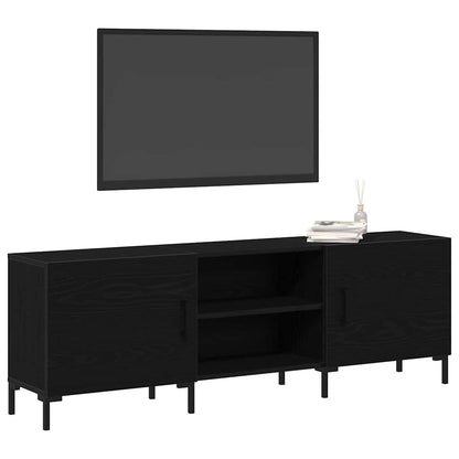 TV Cabinet Set 150 x 30 x 50 cm Black Oak Engineered Wood