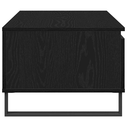 Coffee Table Black Oak 90 x 50 x 36.5 cm Engineered Wood