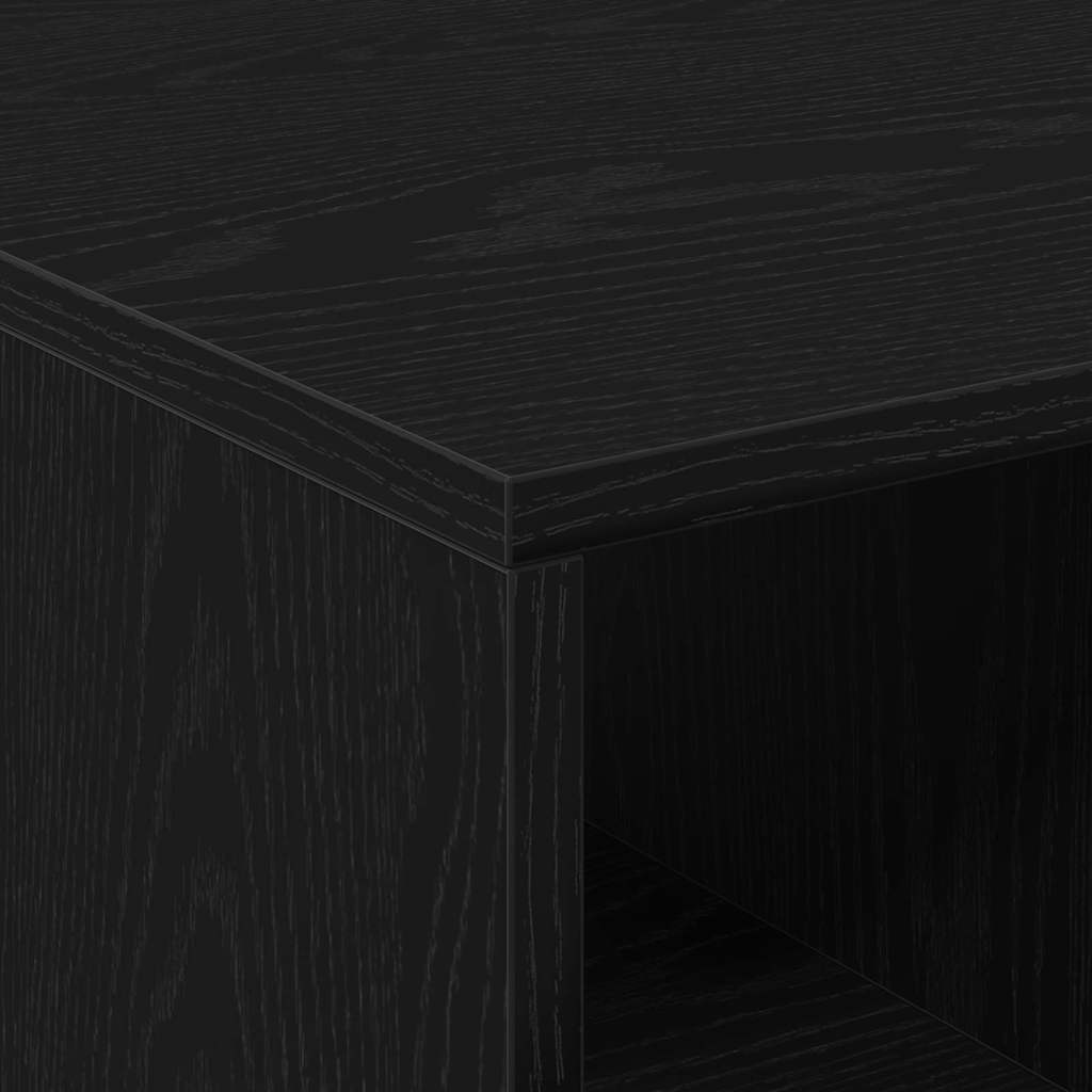 Coffee Table Black Oak 90 x 50 x 36.5 cm Engineered Wood