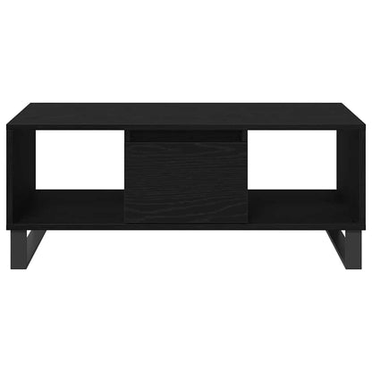Coffee Table Black Oak 90 x 50 x 36.5 cm Engineered Wood