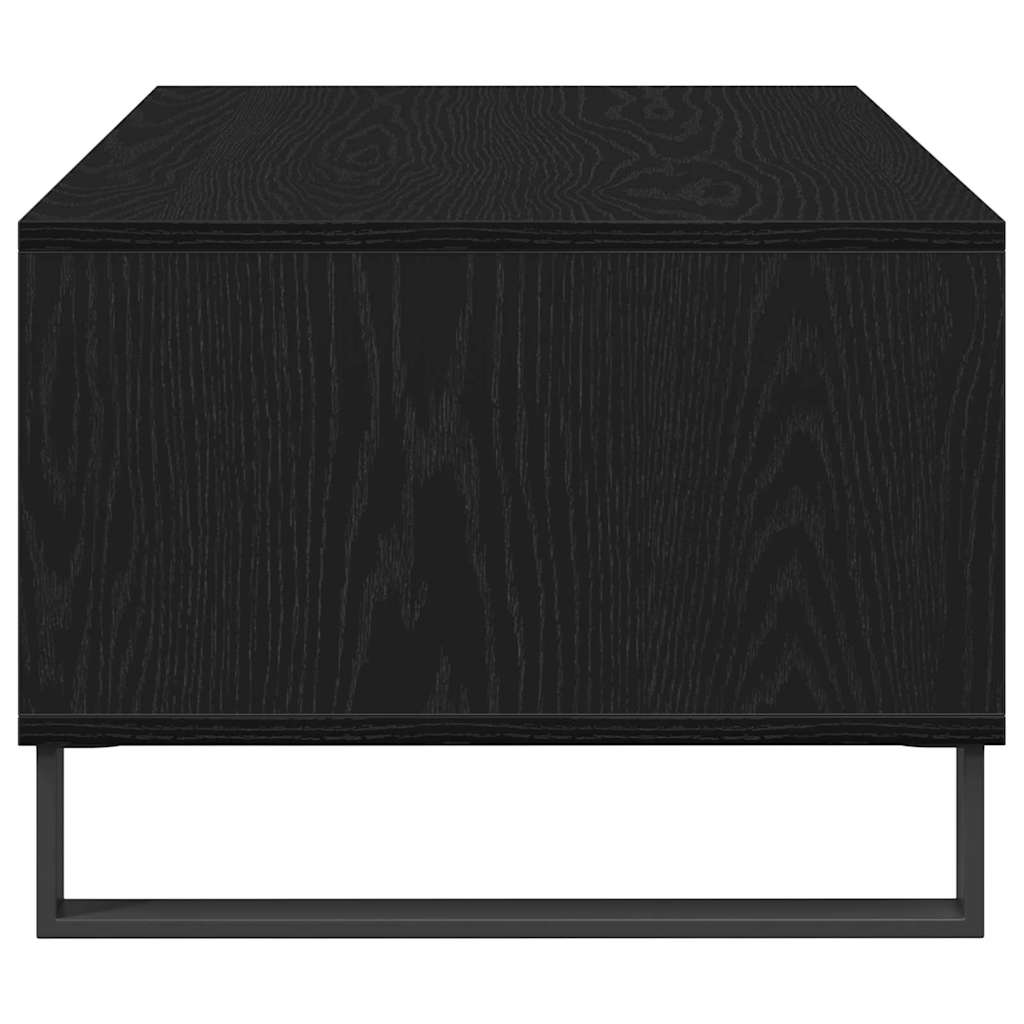 Coffee Table Black Oak 90 x 50 x 36.5 cm Engineered Wood