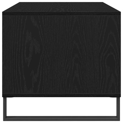 Coffee Table Black Oak 90 x 49 x 45 cm Engineered Wood