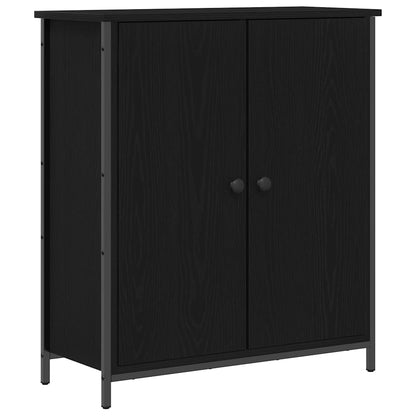 Sideboard Black Oak 70 x 30 x 80 cm Engineered Wood