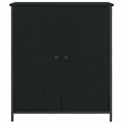 Sideboard Black Oak 70 x 30 x 80 cm Engineered Wood