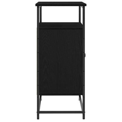 Sideboard Black Oak 69 x 35 x 80 cm Engineered Wood
