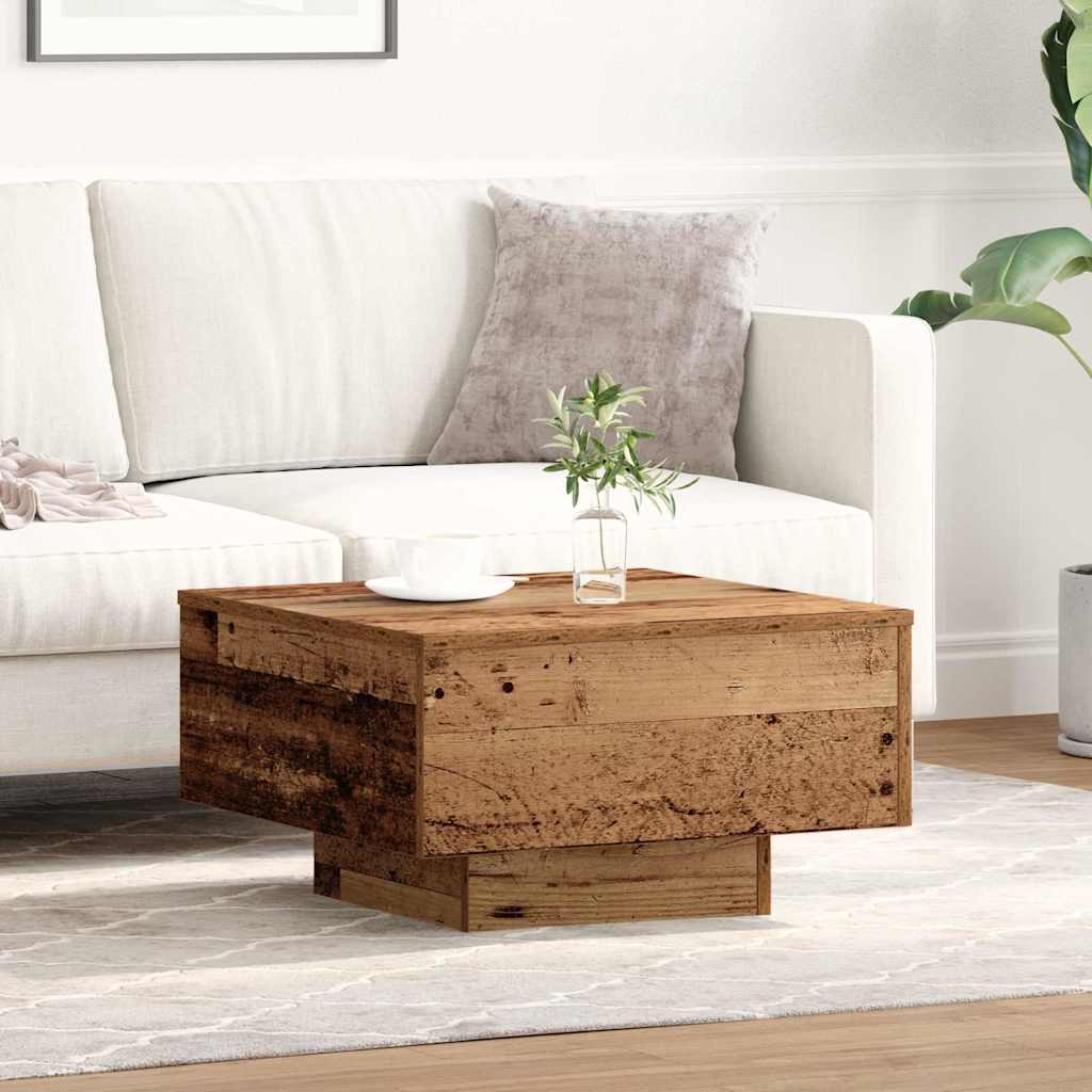Coffee Table Old Wood 55 x 55 x 31 cm