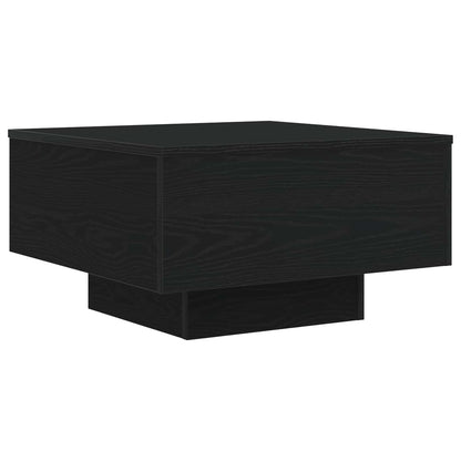 Coffee Table Black Oak 55 x 55 x31 cm Engineered Wood