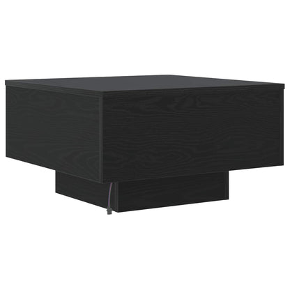 Coffee Table Black Oak 55 x 55 x31 cm Engineered Wood
