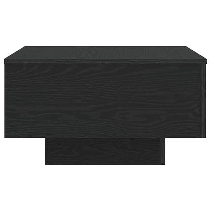 Coffee Table Black Oak 55 x 55 x31 cm Engineered Wood