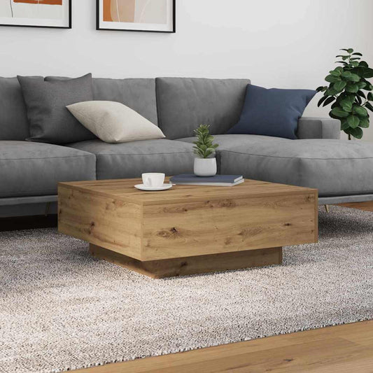 Artisan Oak 80 x 80 x 31 cm Engineered Wood