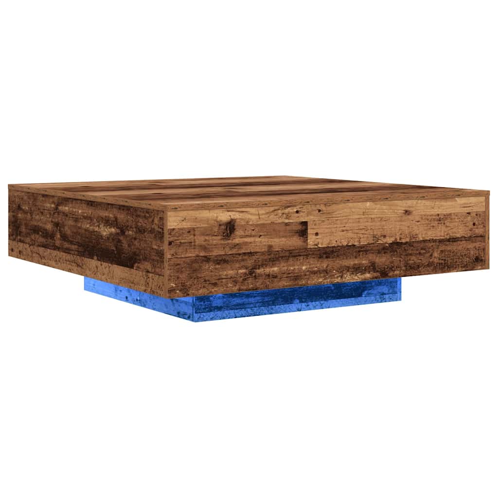 Coffee Table Old Wood 100 x 100 x 31 cm Engineered Wood