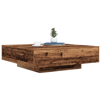Coffee Table Old Wood 100 x 100 x 31 cm Engineered Wood