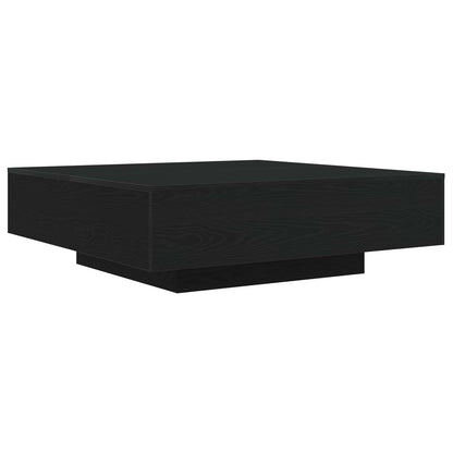 Coffee Table Black Oak 100 x 100 x 31 cm Engineered Wood