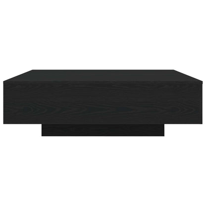 Coffee Table Black Oak 100 x 100 x 31 cm Engineered Wood