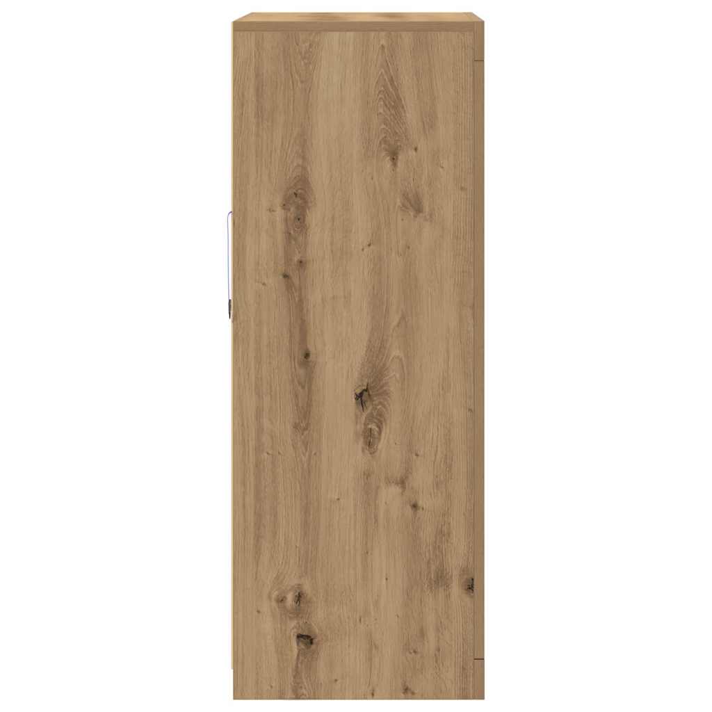 LED Sideboard Artisan Oak 60.5 x 37 x 100 cm Engineered Wood
