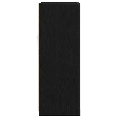 LED Sideboard Black Oak 60.5 x 37 x 100 cm Engineered Wood