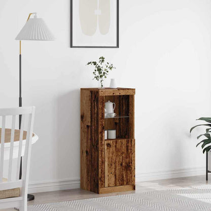 LED Sideboard Brown 41 x 37 x 100 cm Engineered Wood